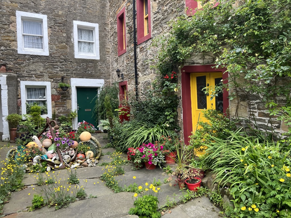 A colorful home at Kirkwall Harbour, Orkney Islands, Scotland (2022)